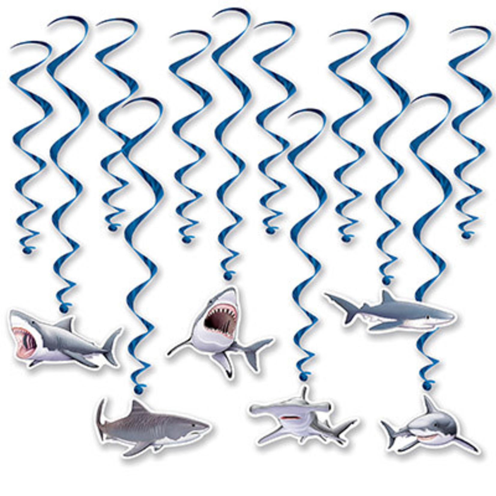 Beistle Shark Hanging Whirls - 12ct.