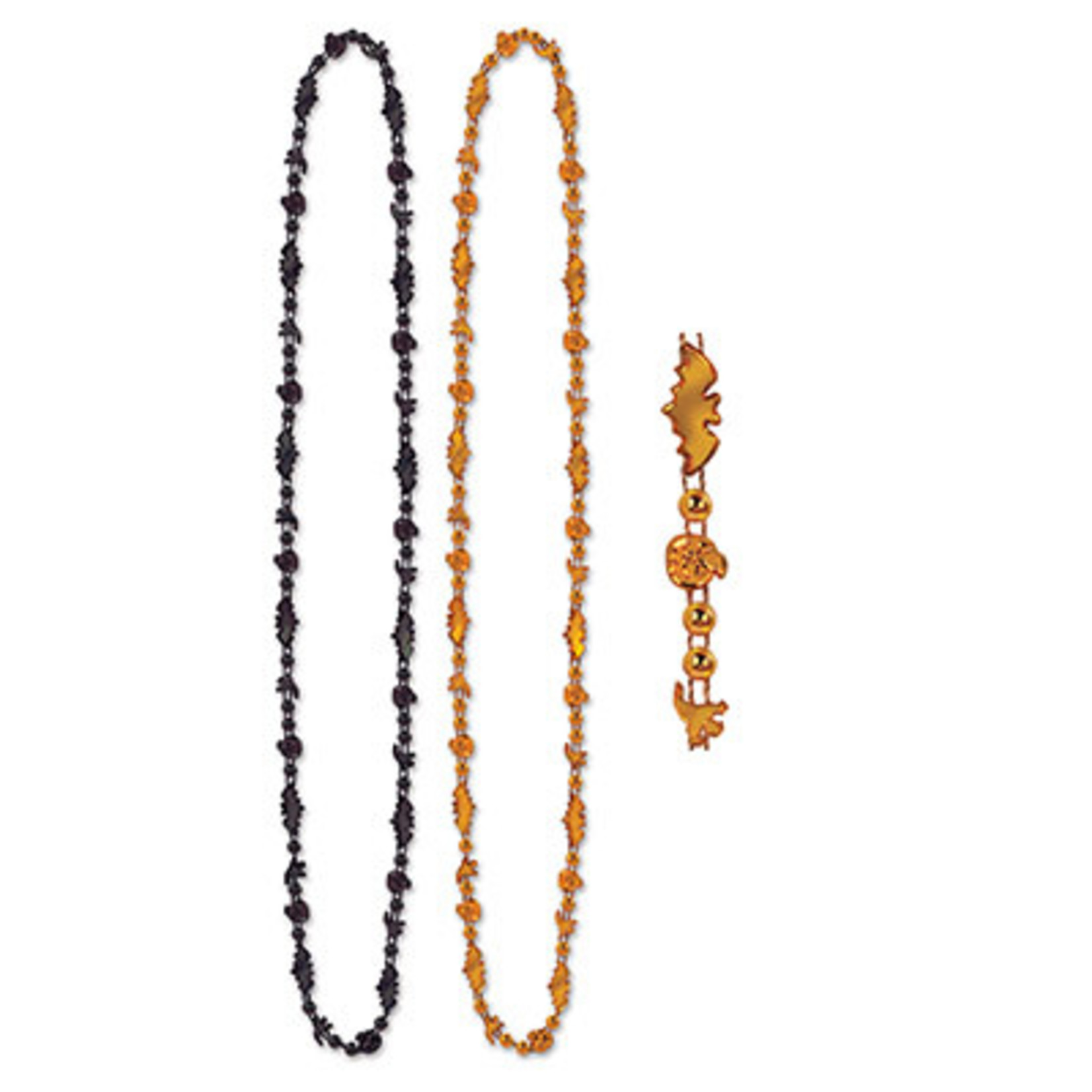 Beistle Halloween Beads Black & Orange - 2ct.