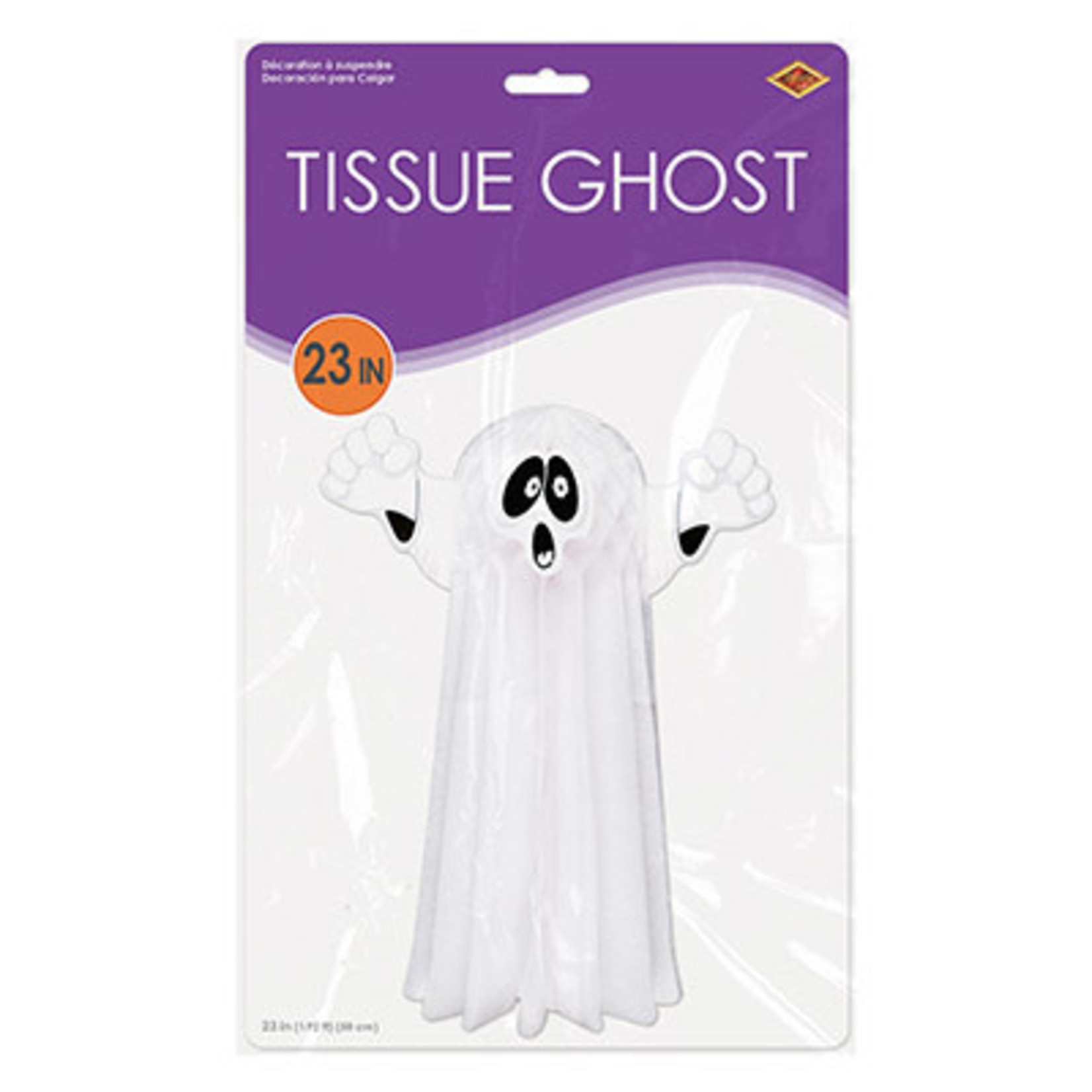 Beistle 23" Hanging Tissue Ghost - 1ct.