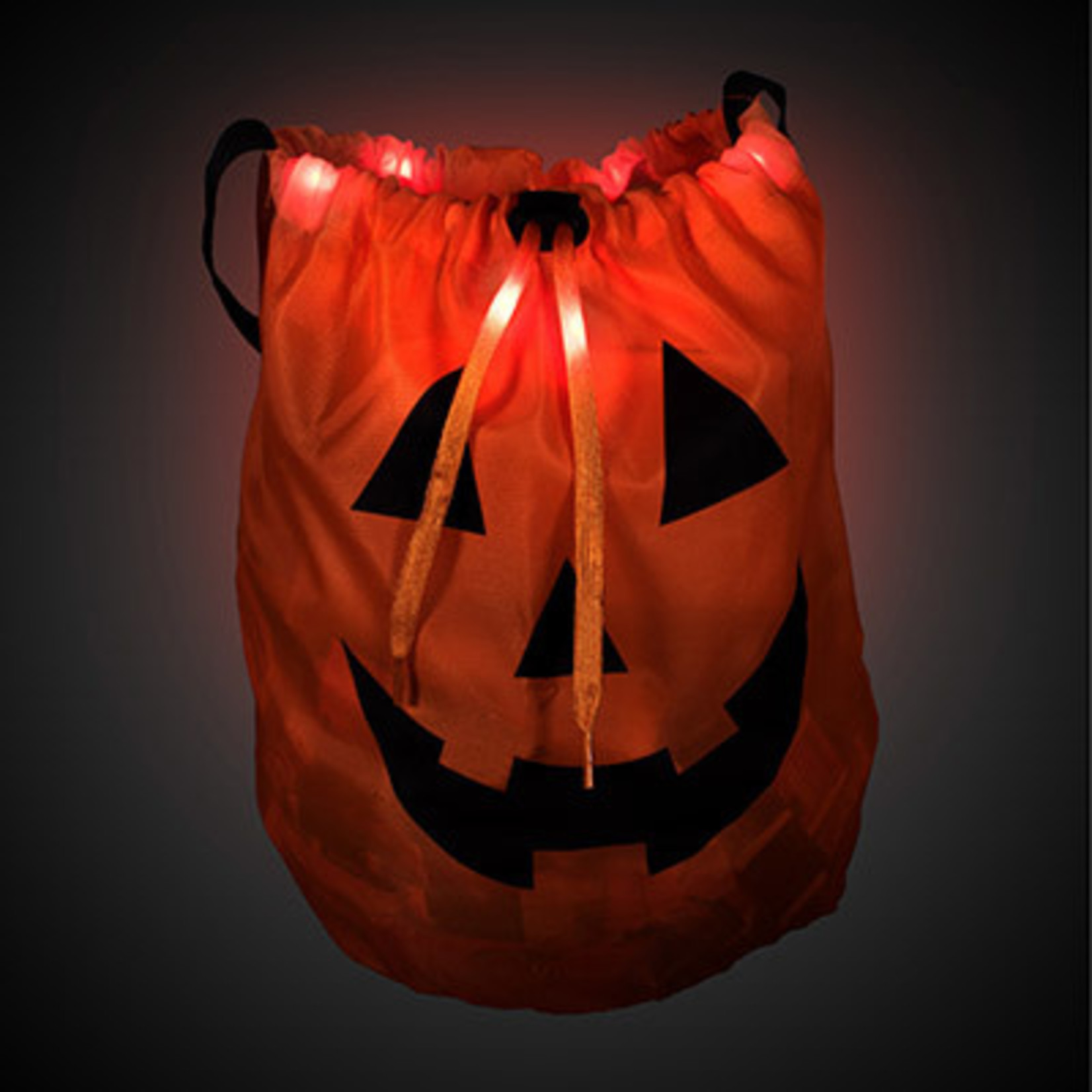 Fun Central Light-Up Pumpkin Treat Bag w/ Handle - 1ct.