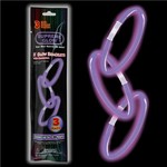 Fun Central 8" Purple Glow Bracelets - 3ct.