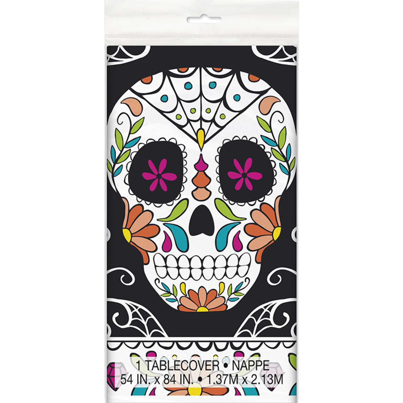 unique Day Of The Dead Tablecover - 54" x 84"