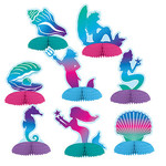 Beistle 4" Mini Mermaid Centerpieces - 8ct.