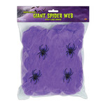 Beistle Purple Giant Spider Webbing w/ 4 Spiders - 2.1oz.