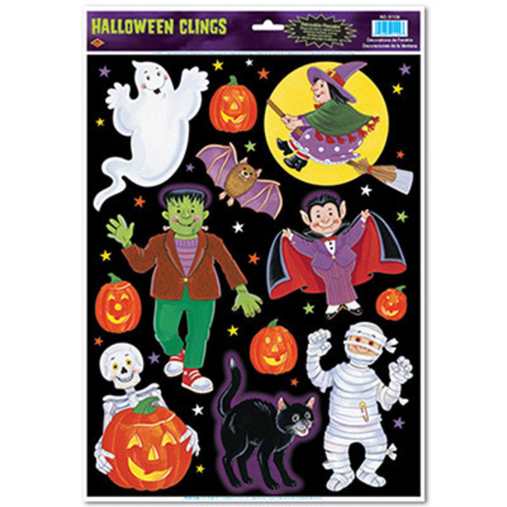 Beistle Halloween Character Clings - 12ct.