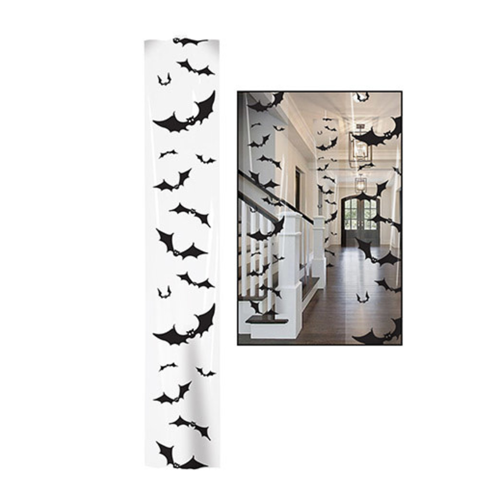 Beistle 6ft. Flying Bats Party Panels - 3ct.(12" x 6')