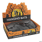 fun express Halloween Black Bats w/ String - 1ct.