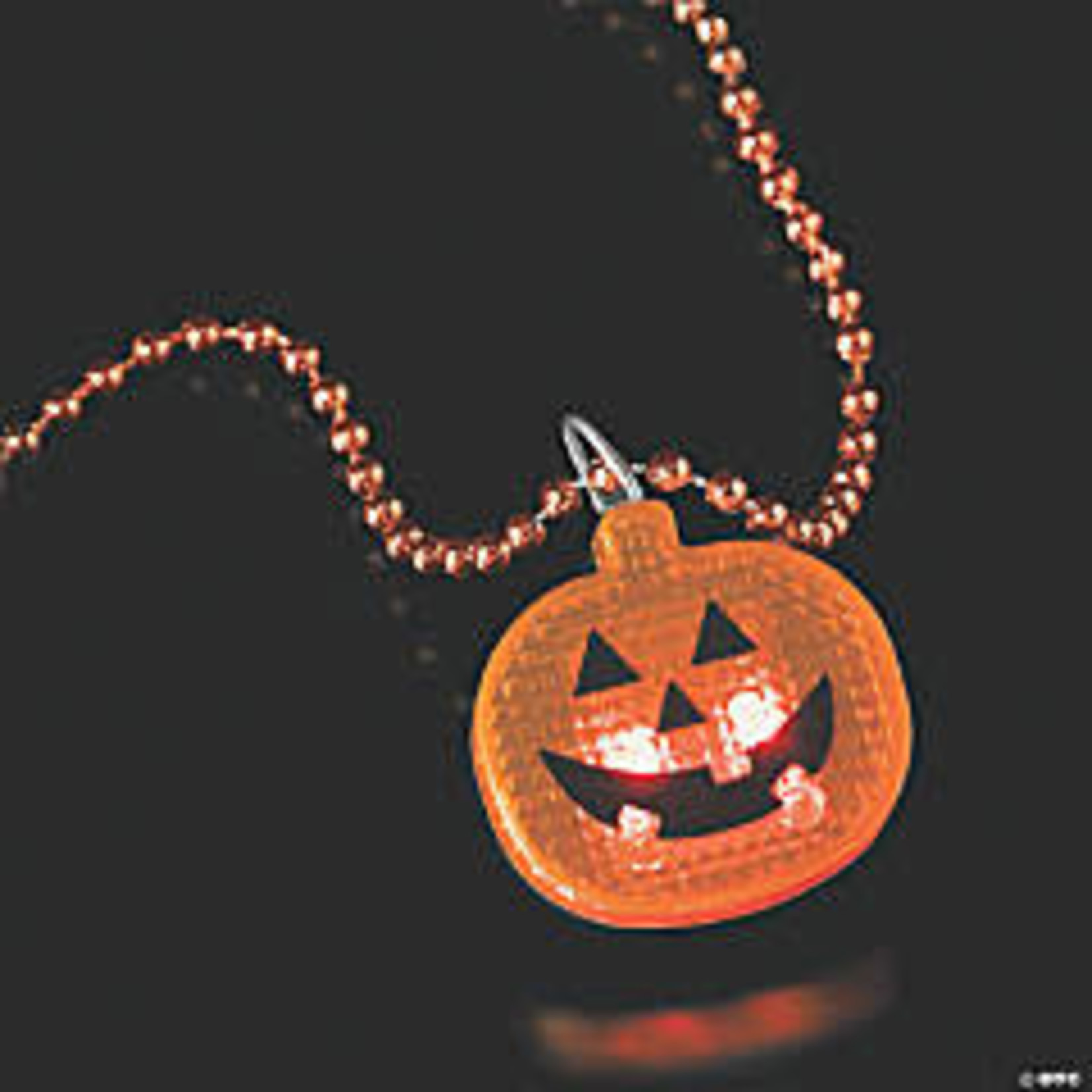 Happy Halloween Light-Up Necklace Pumpkin - D3 Surplus Outlet