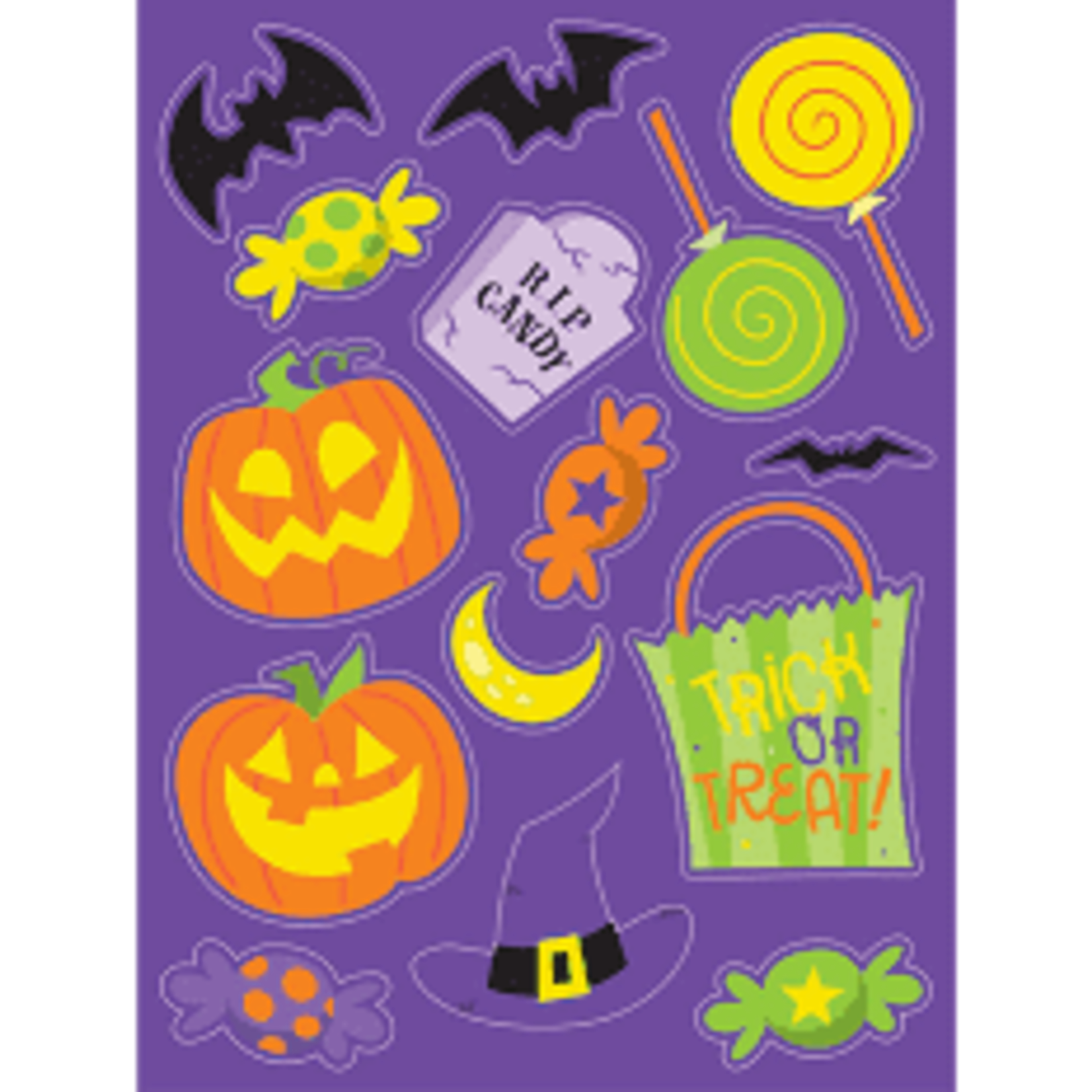 Creative Converting Halloween Fun Stickers - 4 ct.
