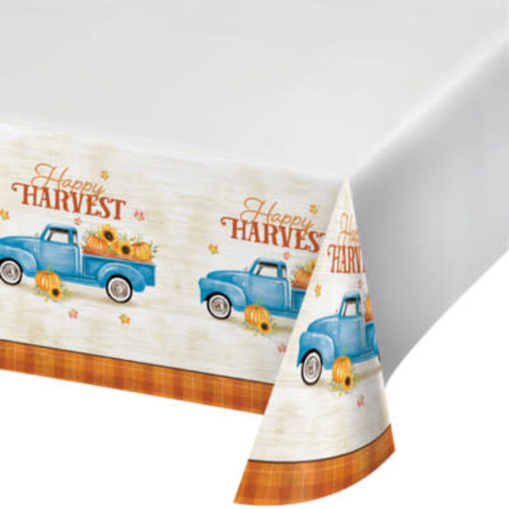 Creative Converting Harvest Truck Paper Tablecover - 54" x 102"