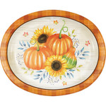 creative converting Harvest Truck Oval Plate - 8ct. (10" x 12")