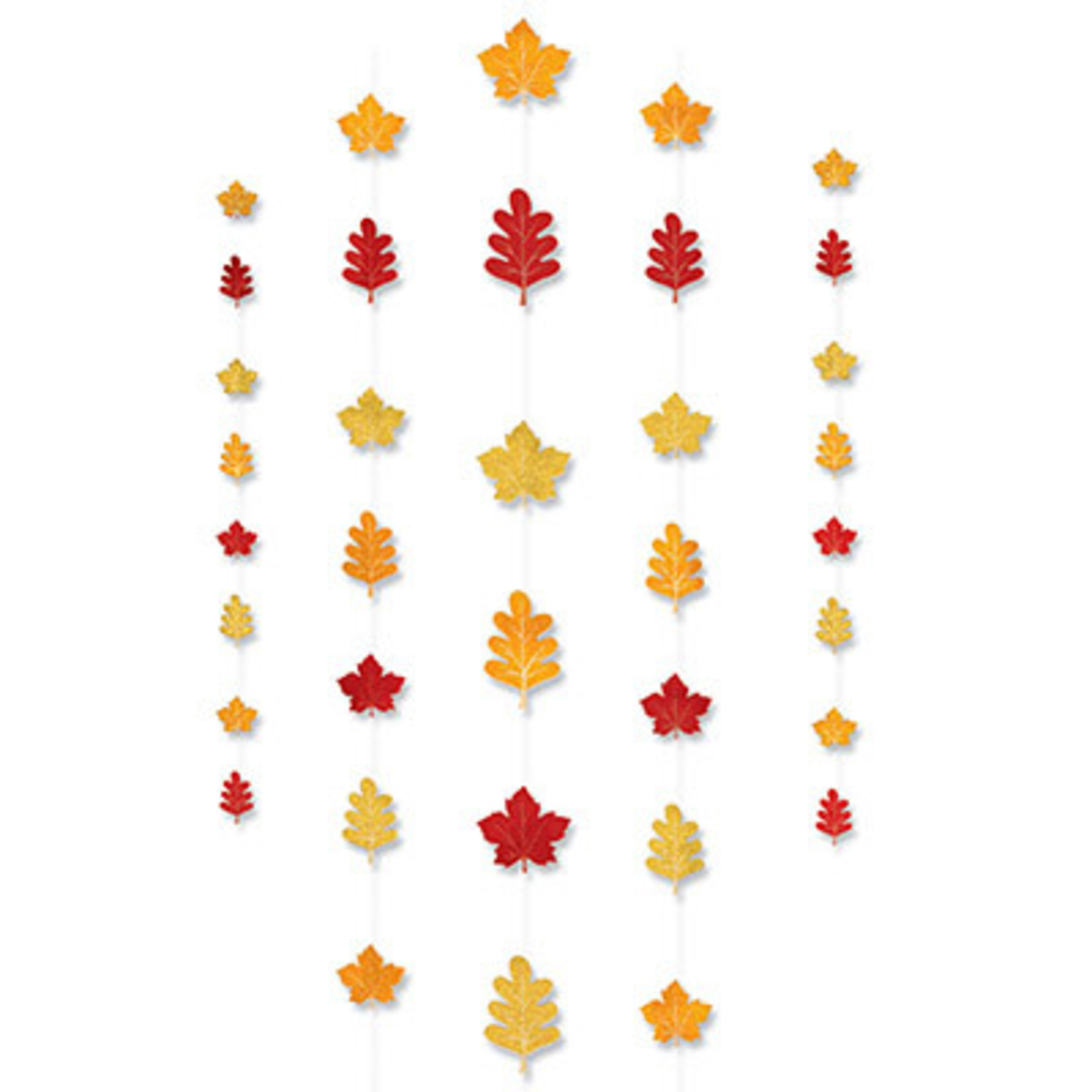 Amscan Fall Leaves String Decorations - 42ft.