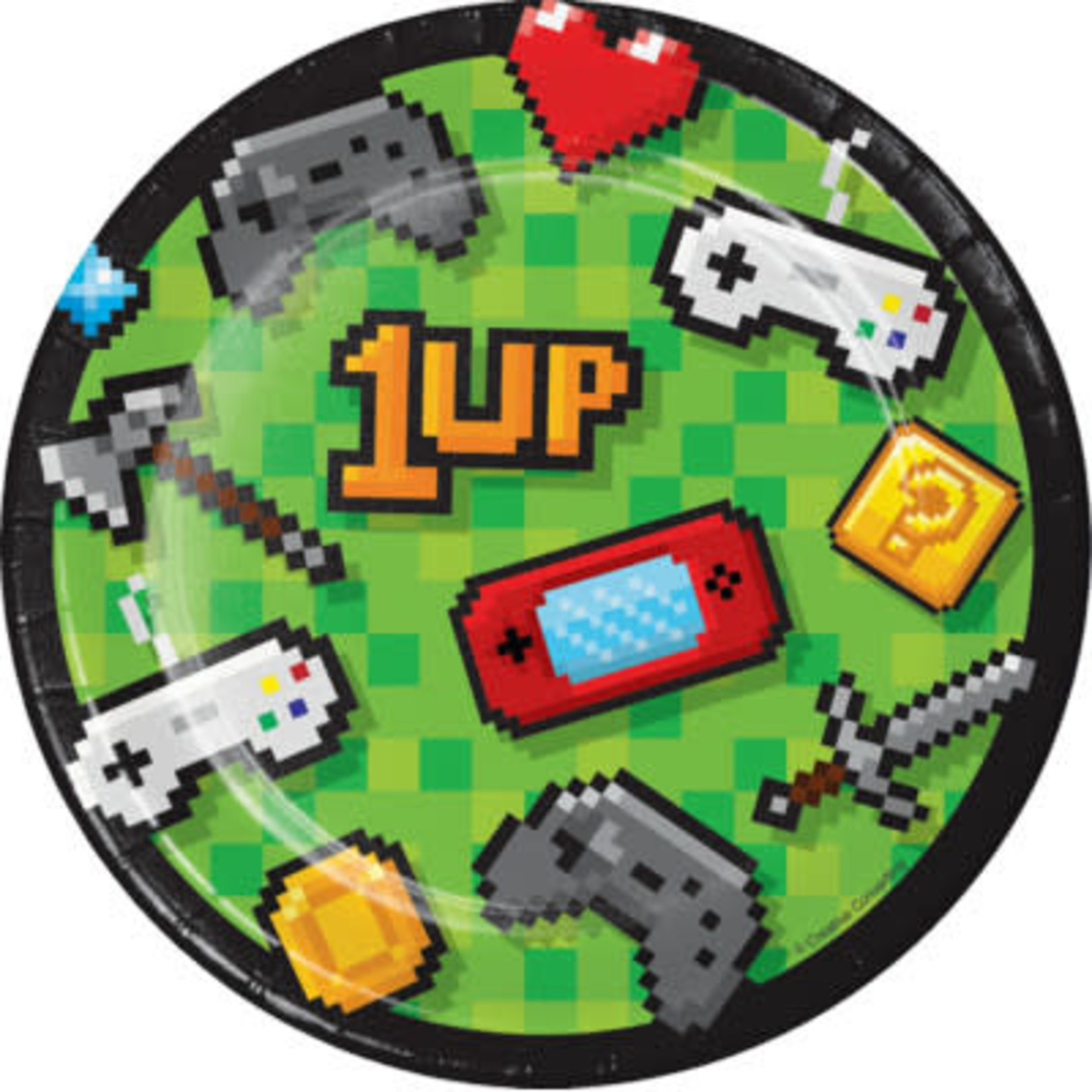 Creative Converting 7" Gaming Party Plates - 8ct.