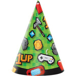 Creative Converting Gaming Party Party Hats - 8ct.
