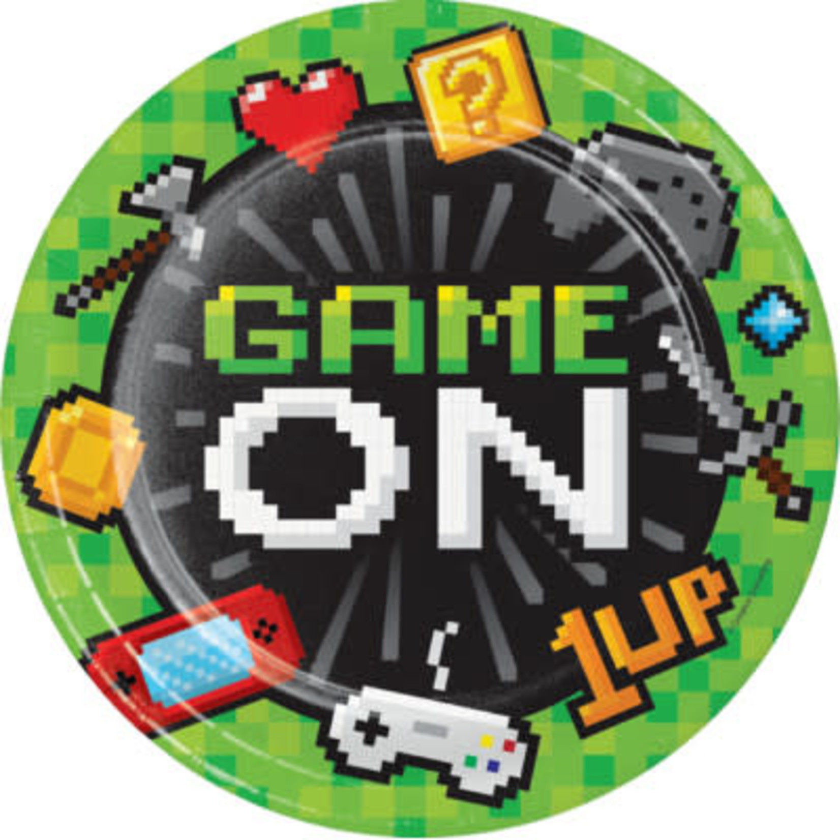 Creative Converting 9" Gaming Party Plates - 8ct.