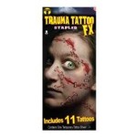 Tinsley Transfers Trauma Staples Tattoos - 11ct.