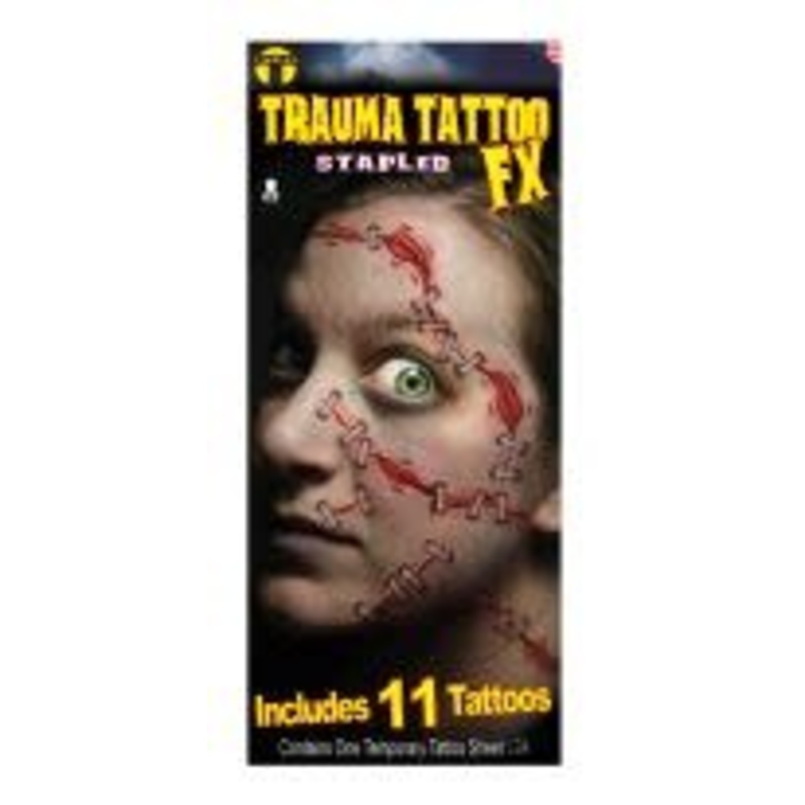 Tinsley Transfers Trauma Staples Tattoos - 11ct.
