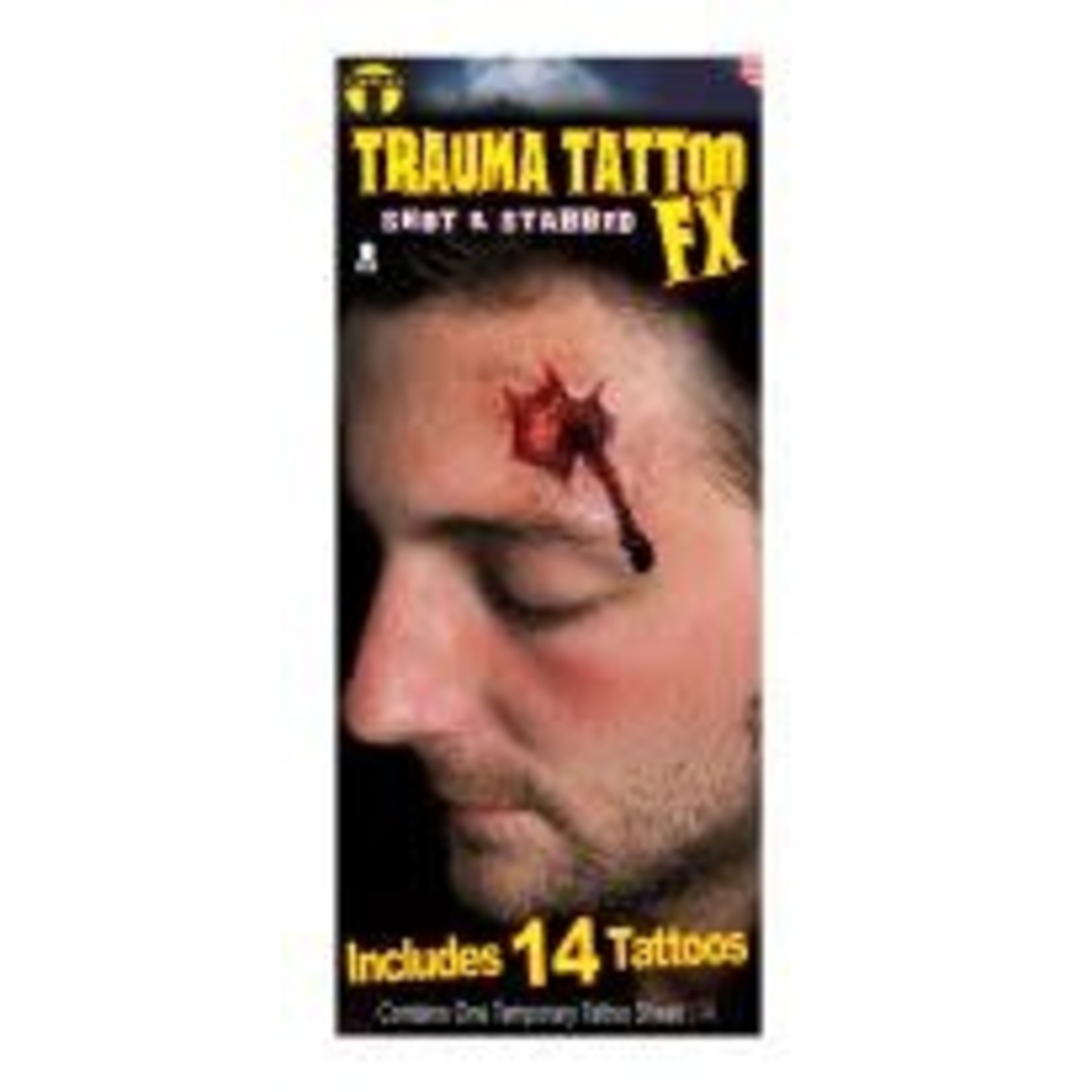 Tinsley Transfers Gunshot & Stab Wound Trauma Tattoos - 14ct.