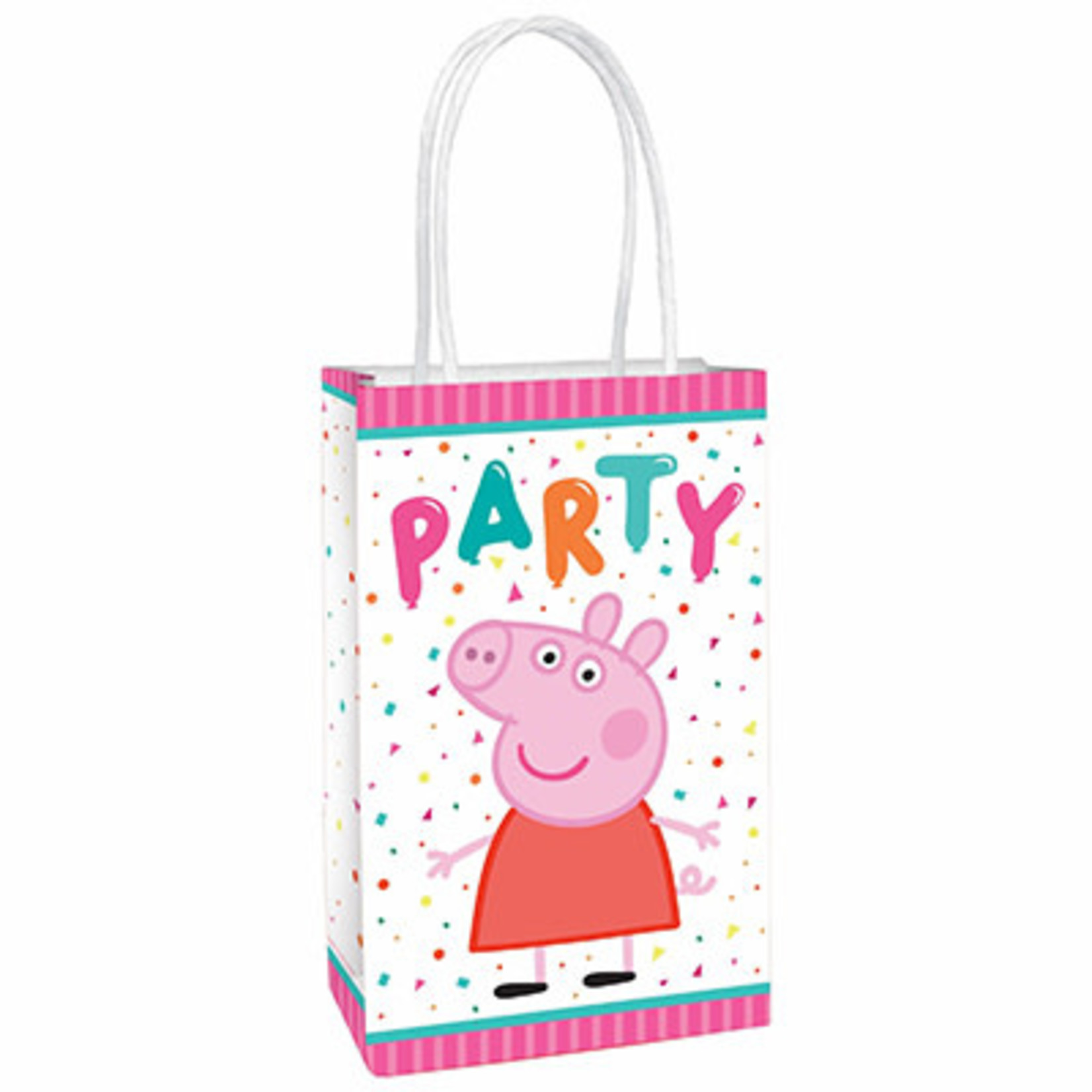 Amscan Peppa Pig Paper Kraft Bags - 8ct.