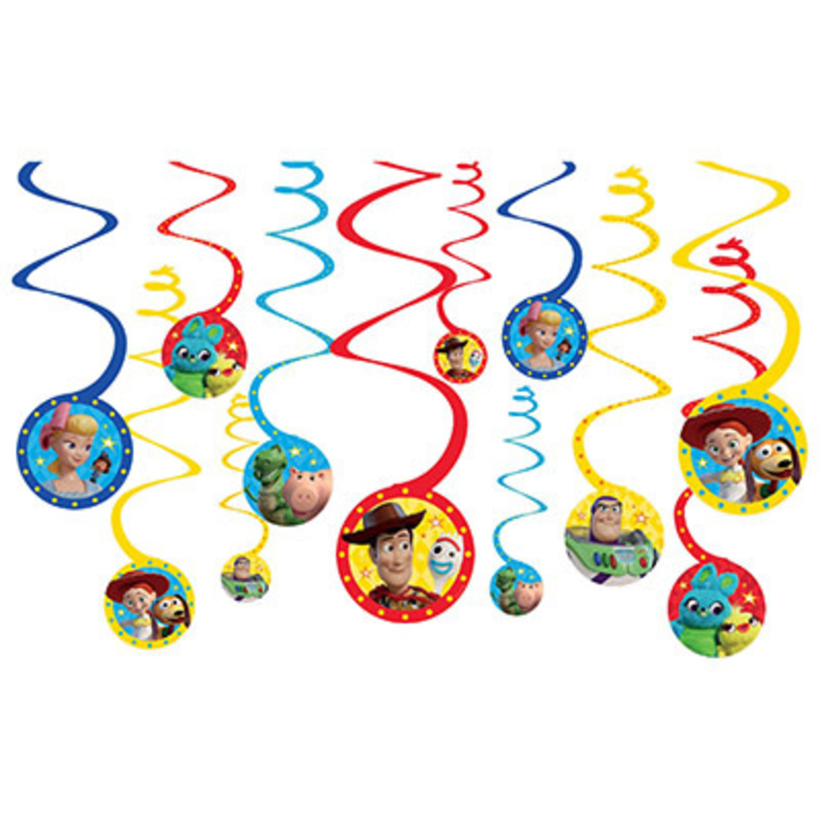 Amscan Toy Story 4 Swirl Decorations - 12ct.
