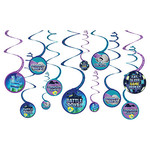 Amscan Battle Royal Swirl Decorations - 12ct.