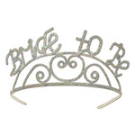 Beistle Silver Glittered "Bride To Be" Metal Tiara - 1ct.