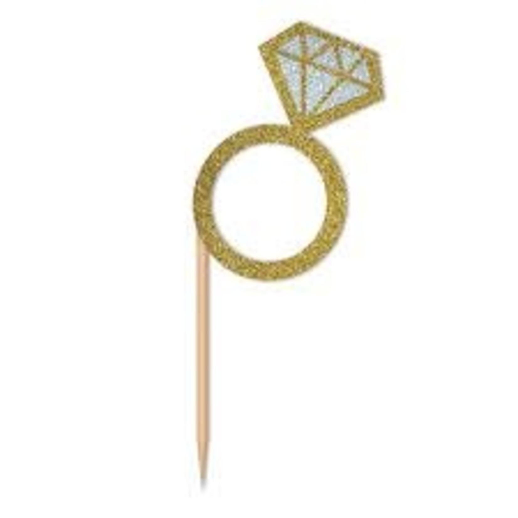 Beistle Diamond Ring Cake Toppers - 24ct.