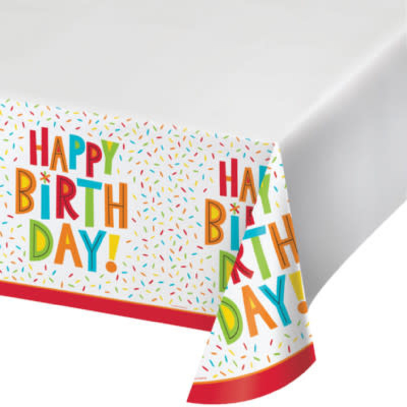 Creative Converting Birthday Fun Table Cover - 48" x 88"