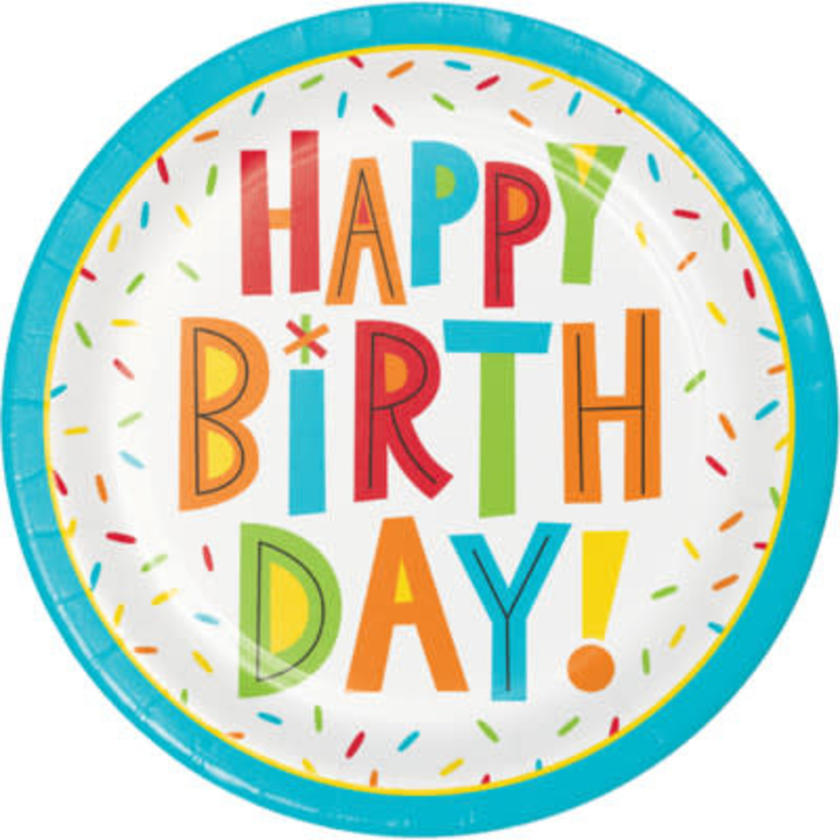 Creative Converting 7" Birthday Fun Plates - 8ct.