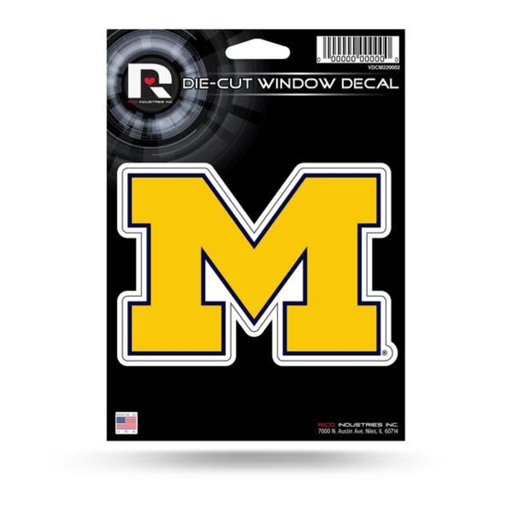 Rico Industries University Of Michigan Sticker Decal - 1ct.