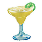 mayflower 36" Margarita Glass Mylar Balloon - 1ct.