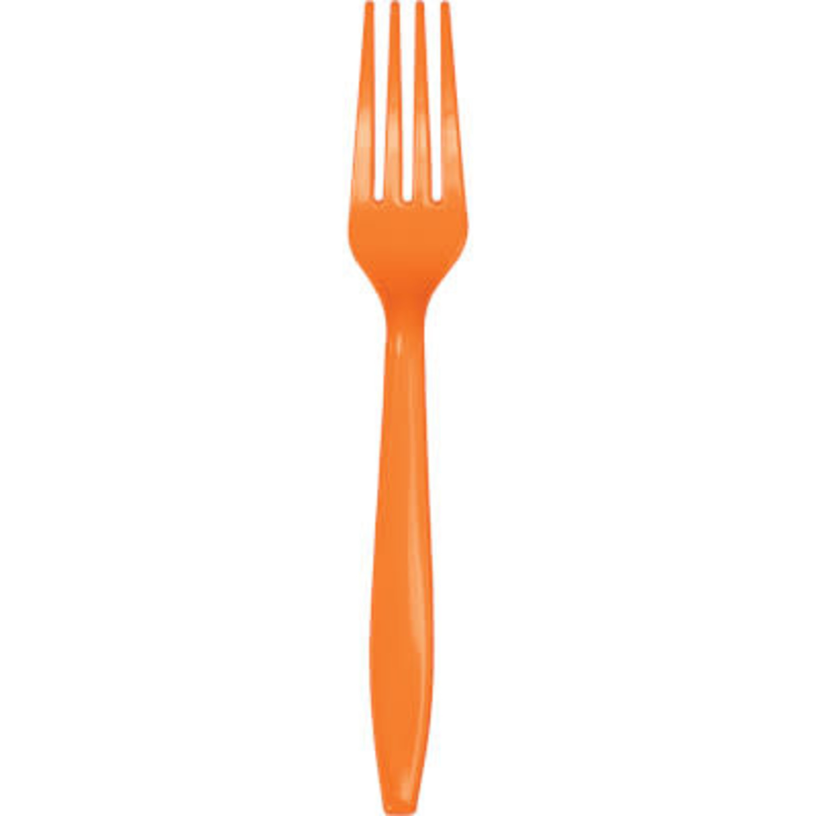 Touch of Color Sunkissed Orange Premium Plastic Forks - 24ct.