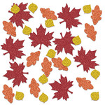 Beistle Deluxe Fall Leaf Sparkle Confetti - (Assorted Sizes)