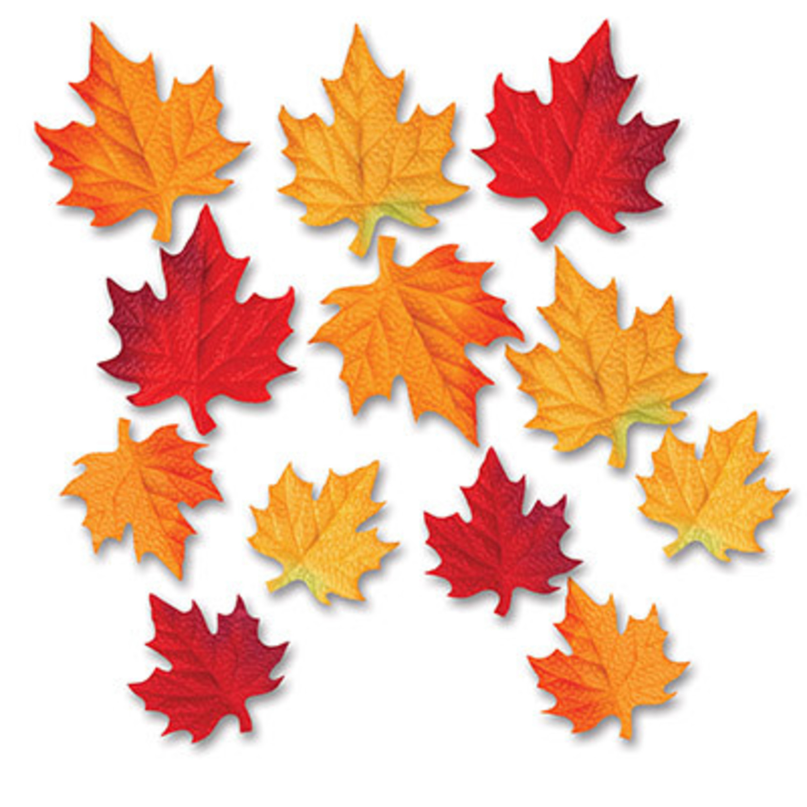 Beistle Deluxe Fabric Fall Leaves - 12ct.