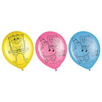 Amscan Spongebob  Latex Balloons - 6ct.