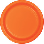 Touch of Color 9" Sunkissed Orange Paper Plates - 24ct.