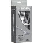 SENS Silver Metallic Forks - 24ct.