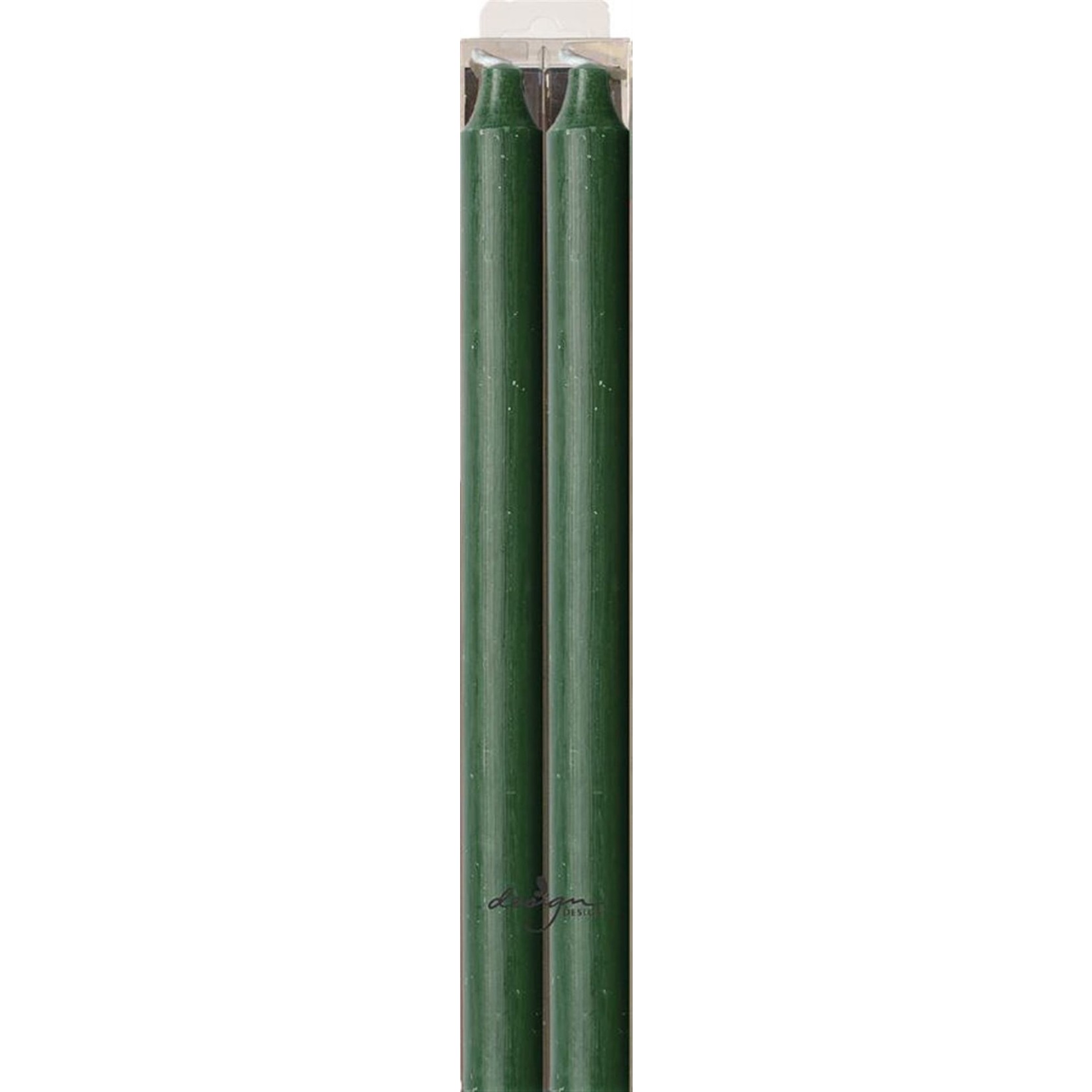 design design 11" Forest Green Tapered Candle - 2ct.
