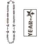Beistle Silver Happy New Year Beads - 1ct.