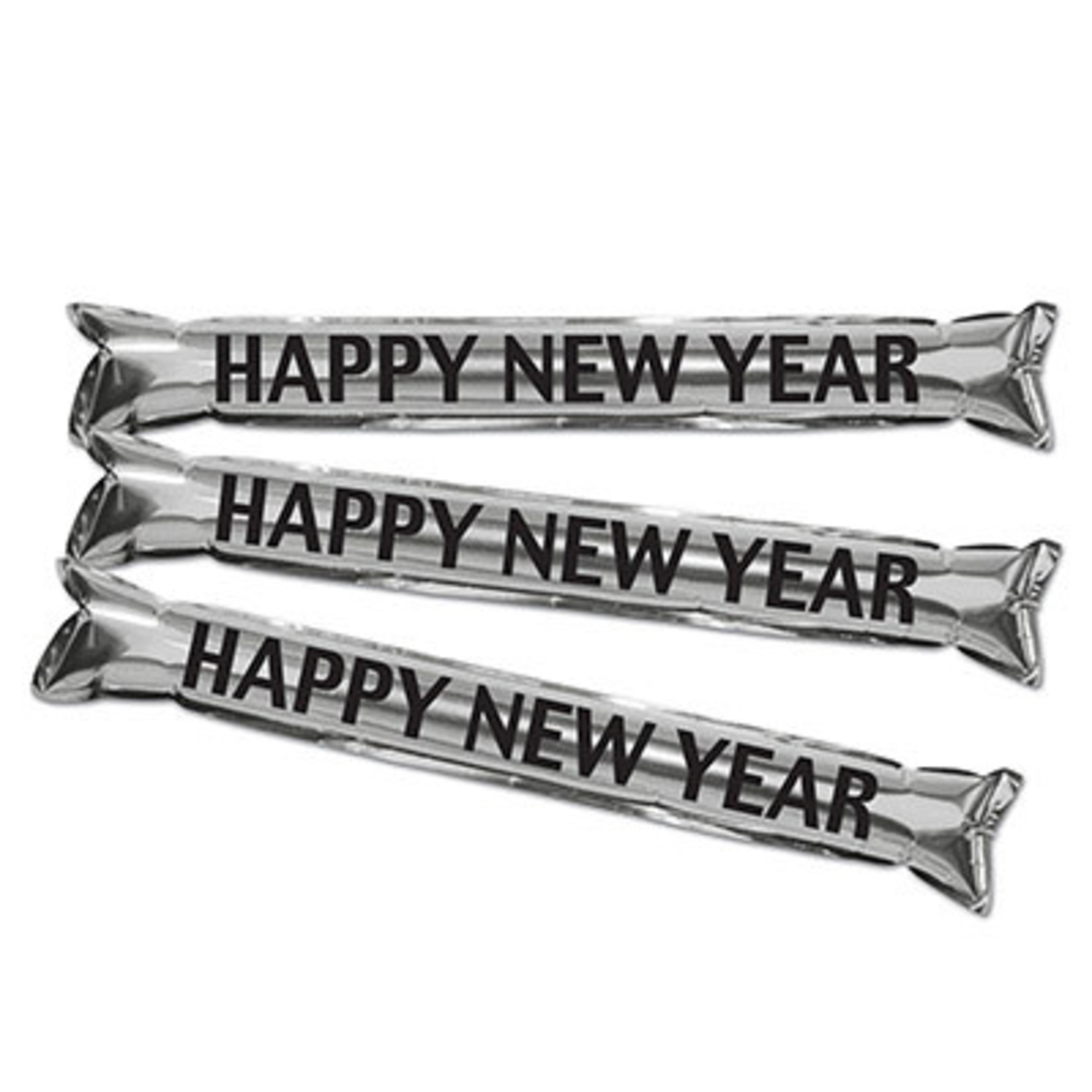 Beistle 22" Silver New Years Thunder Sticks - 2ct.