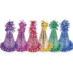 party time Large New Year Cone Hat w/ Fringe - 1ct.