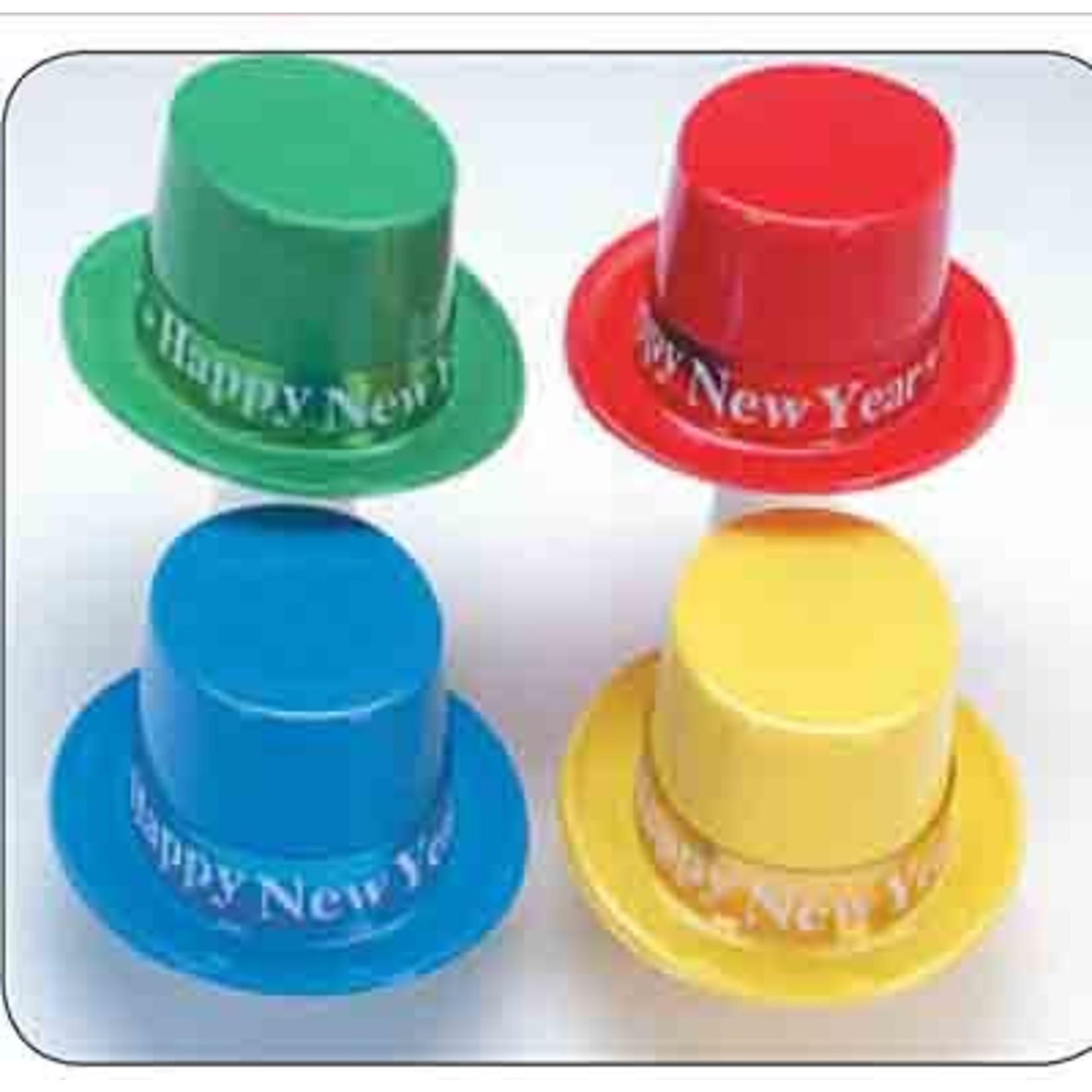 party time Happy New Year's Top Hat w/ Matching Band - 1ct. (Asst. Colors)