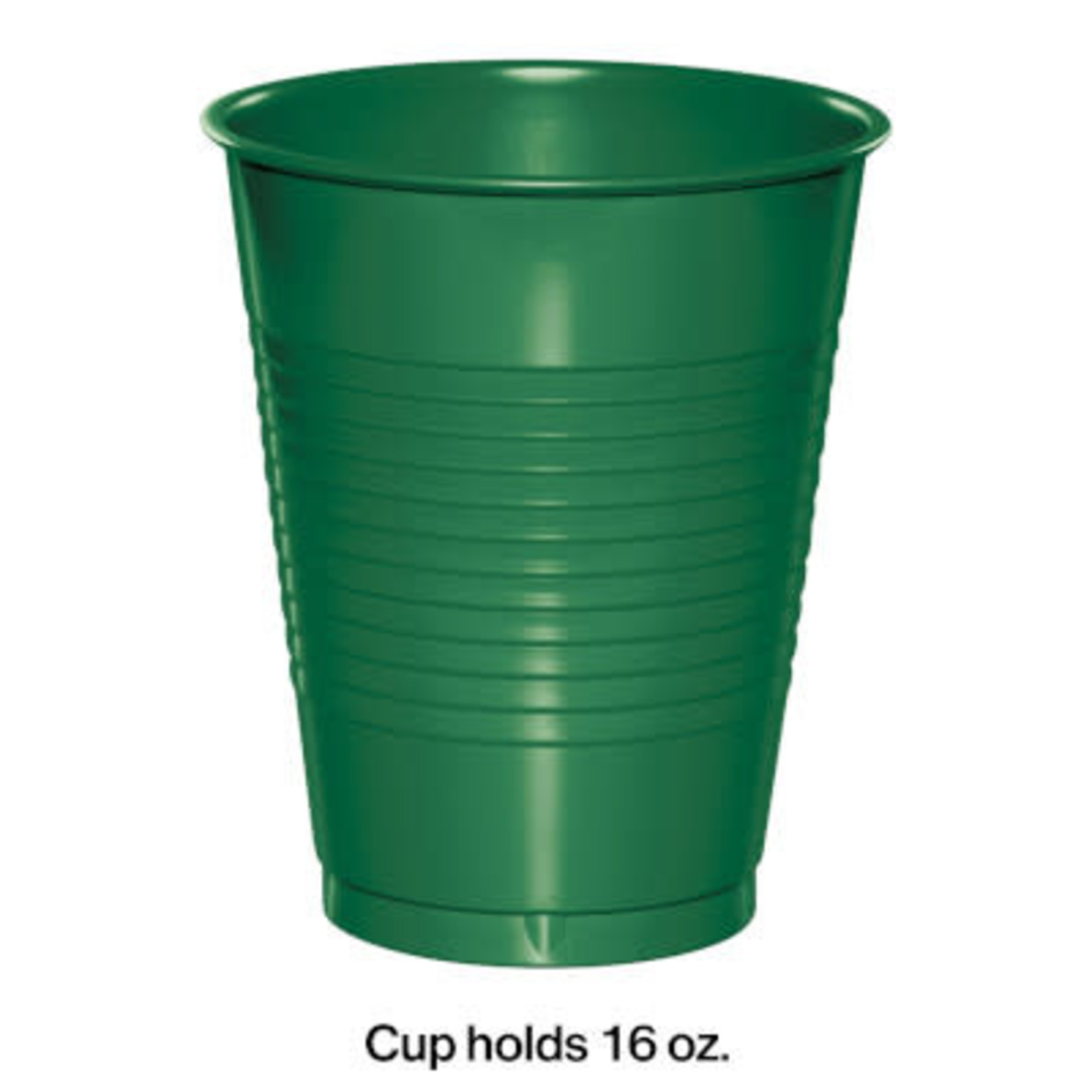 Creative Converting 16oz. Emerald Green Plastic Cups - 20ct.