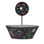 unique Happy New Year Cupcake Cups & Picks - 24ct.