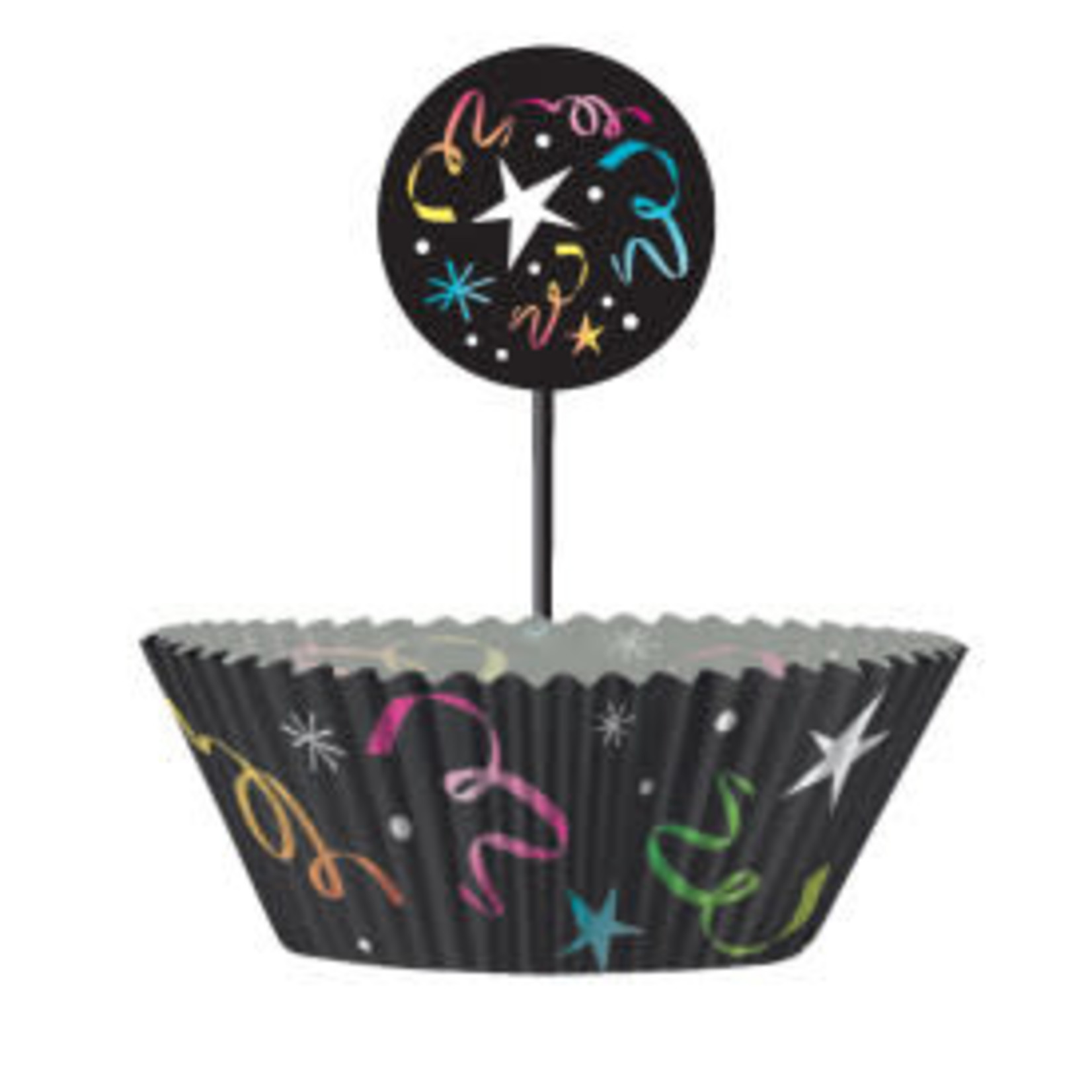 unique Happy New Year Cupcake Cups & Picks - 24ct.