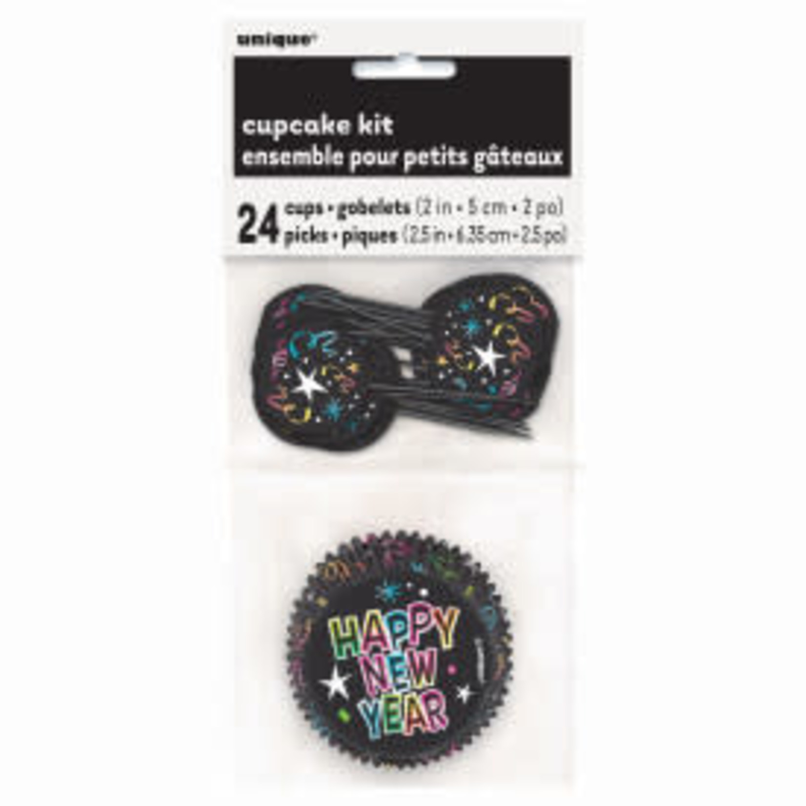 unique Happy New Year Cupcake Cups & Picks - 24ct.