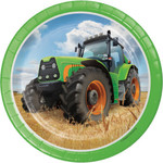 Creative Converting Tractor Time 7" Plates - 8ct.