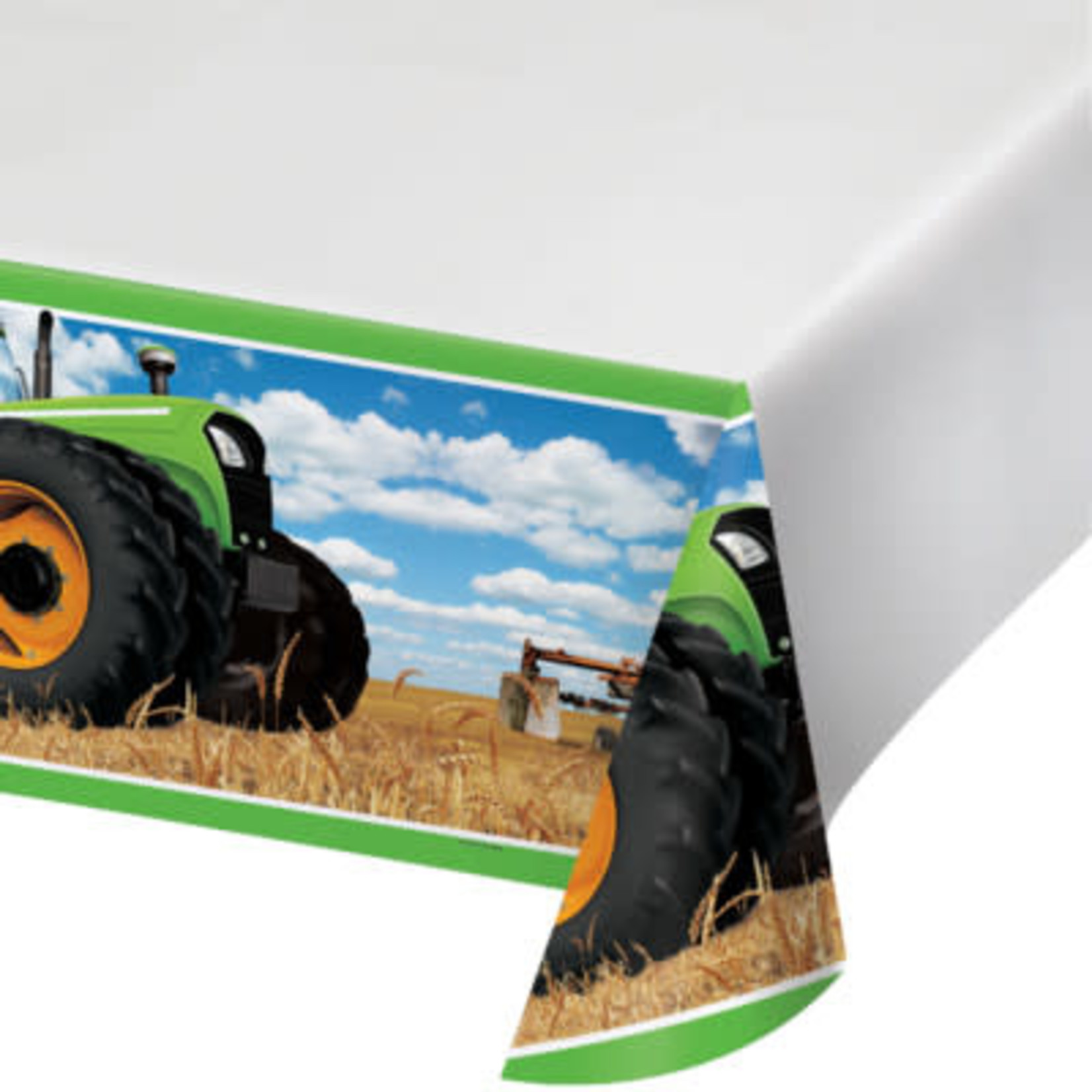Creative Converting Tractor Time Table Cover - 54" x 108"