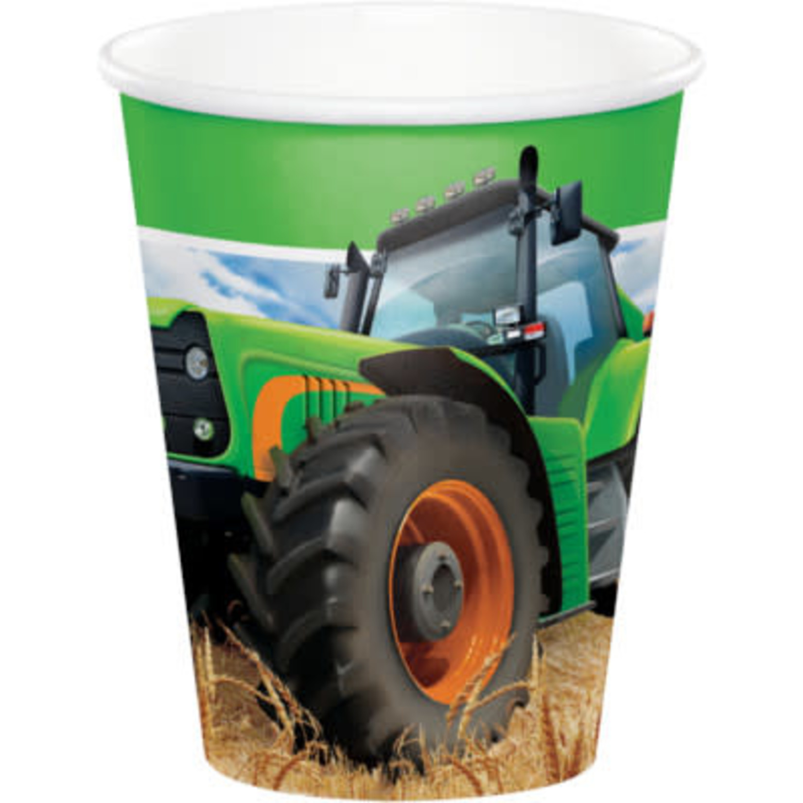 Creative Converting Tractor Time 9oz. Cups - 8ct.