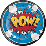 Creative Converting Superhero Slogans 7" Plates - 8ct.